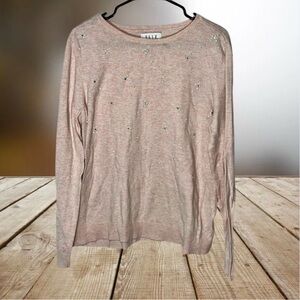 Elle Embellished Pink Sweater